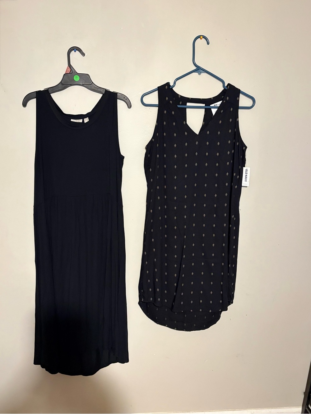 LOGO by Lori Goldstein Black Midi Dresses Duo